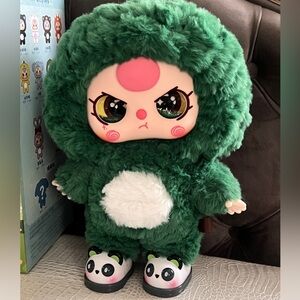 Baby Three 400% V1 Plush-Green Dino